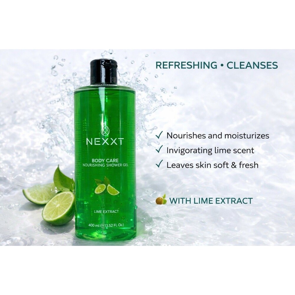 NEXXT Body Care Lime Extract Shower Gel 13.52 oz New
